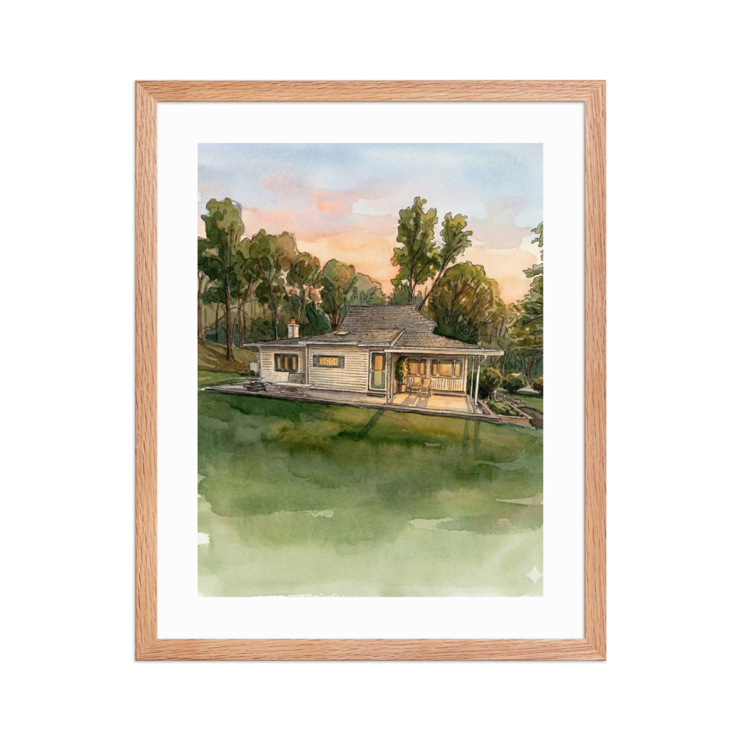 Watercolor House Portrait